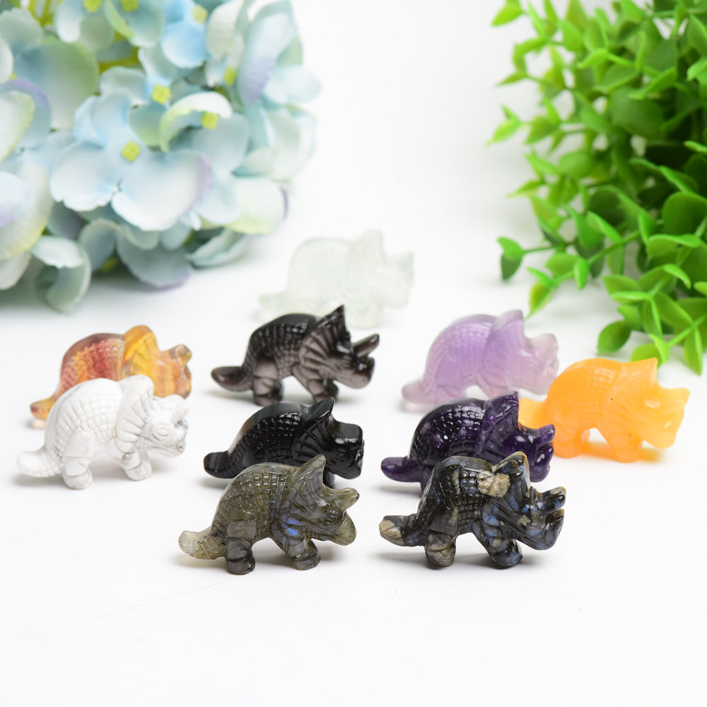 1.6 inch Mixed Crystal Dinosaur Figurine for Healing