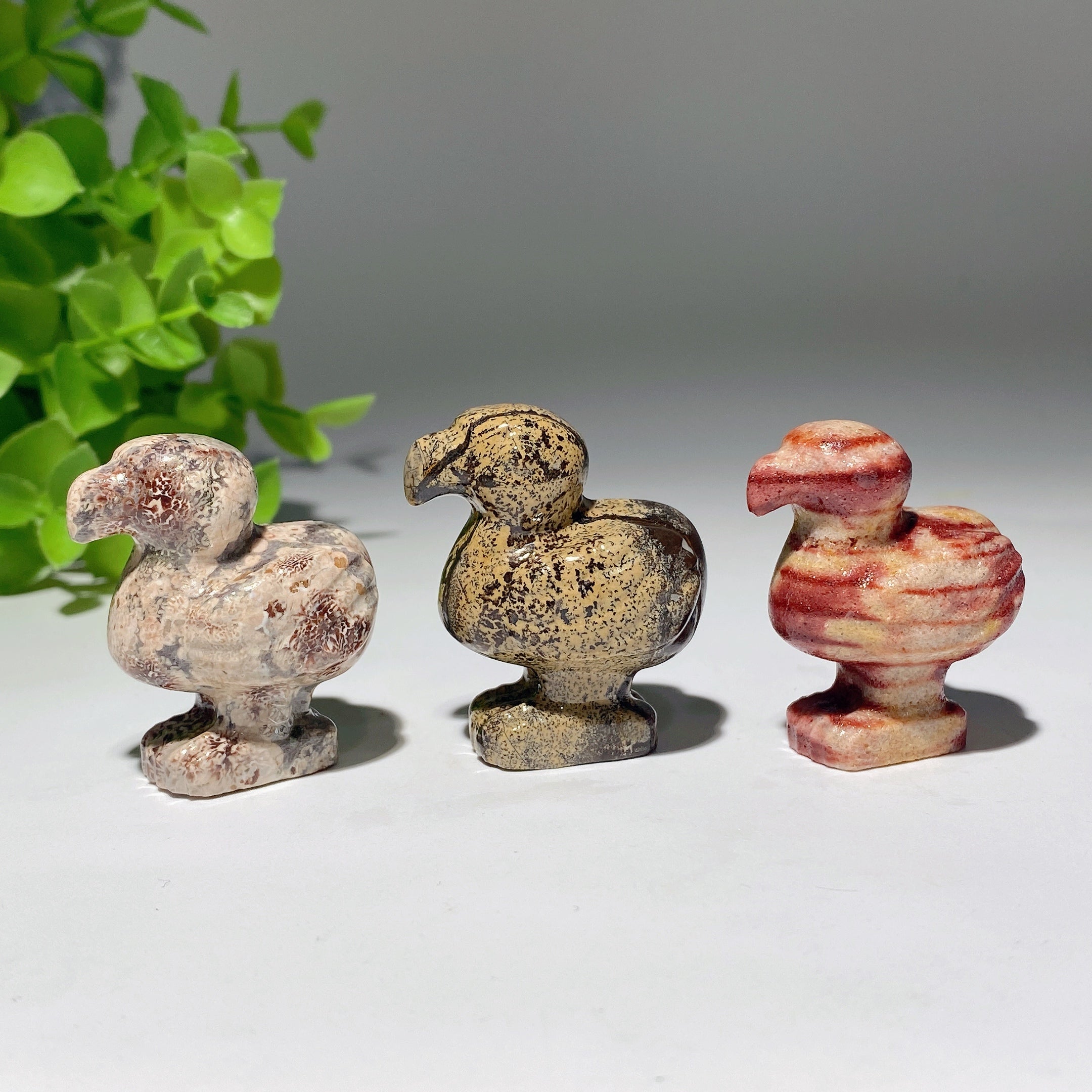 1.6 Inch Mixed Crystal Flamingo Carving Figurine Healing