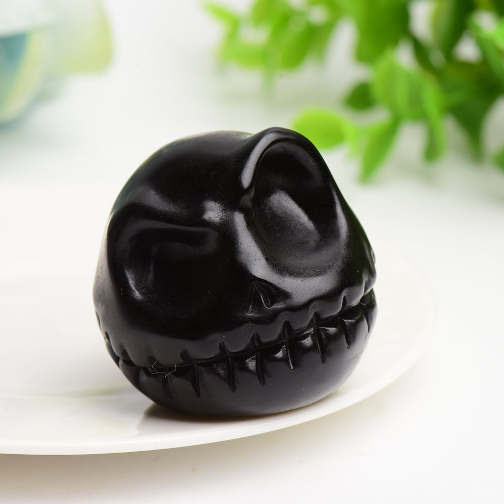 1.6 Inch Mixed Crystal Skull Carving for Healing & Meditation