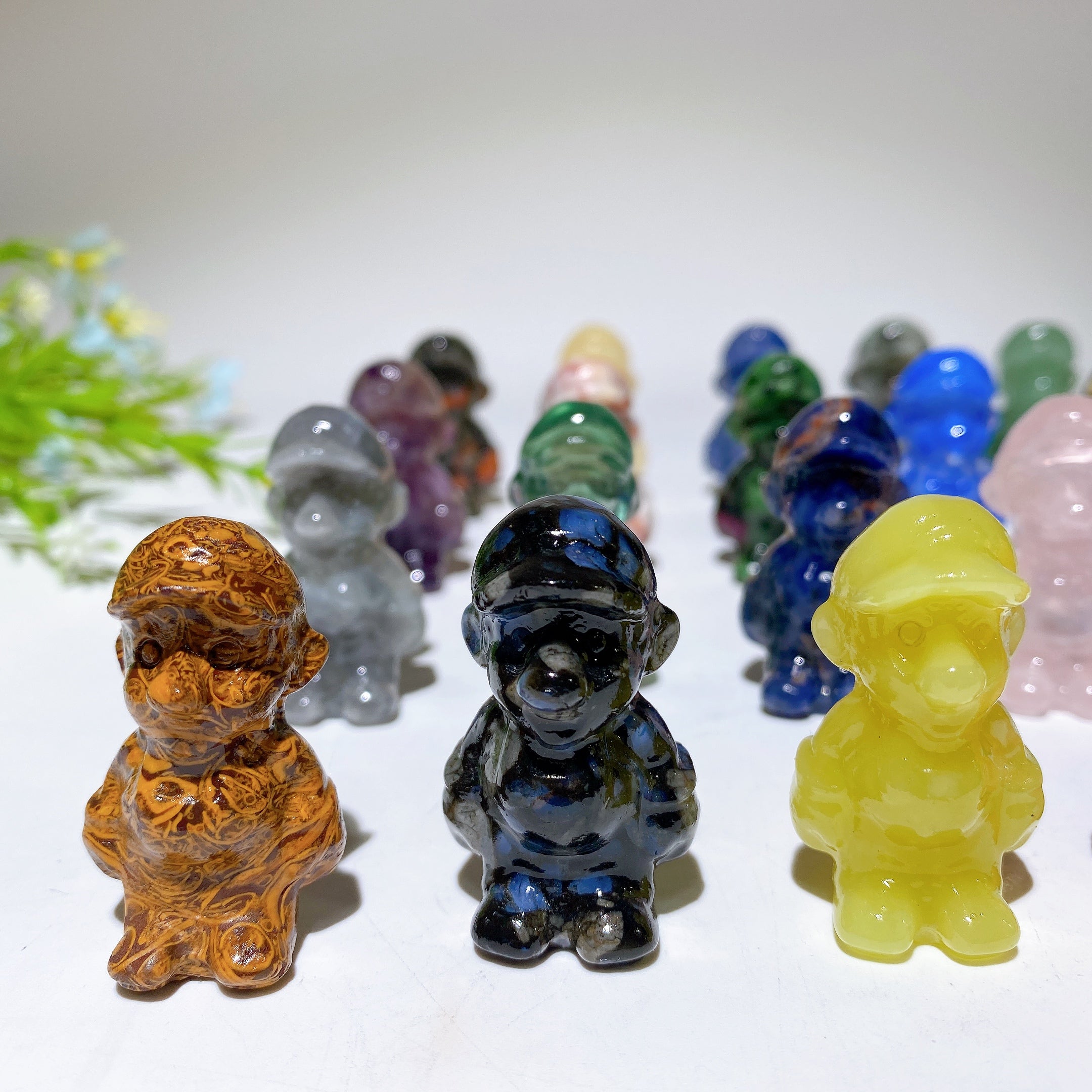 1.6" Mixed Crystal Figurines for Healing and Meditation