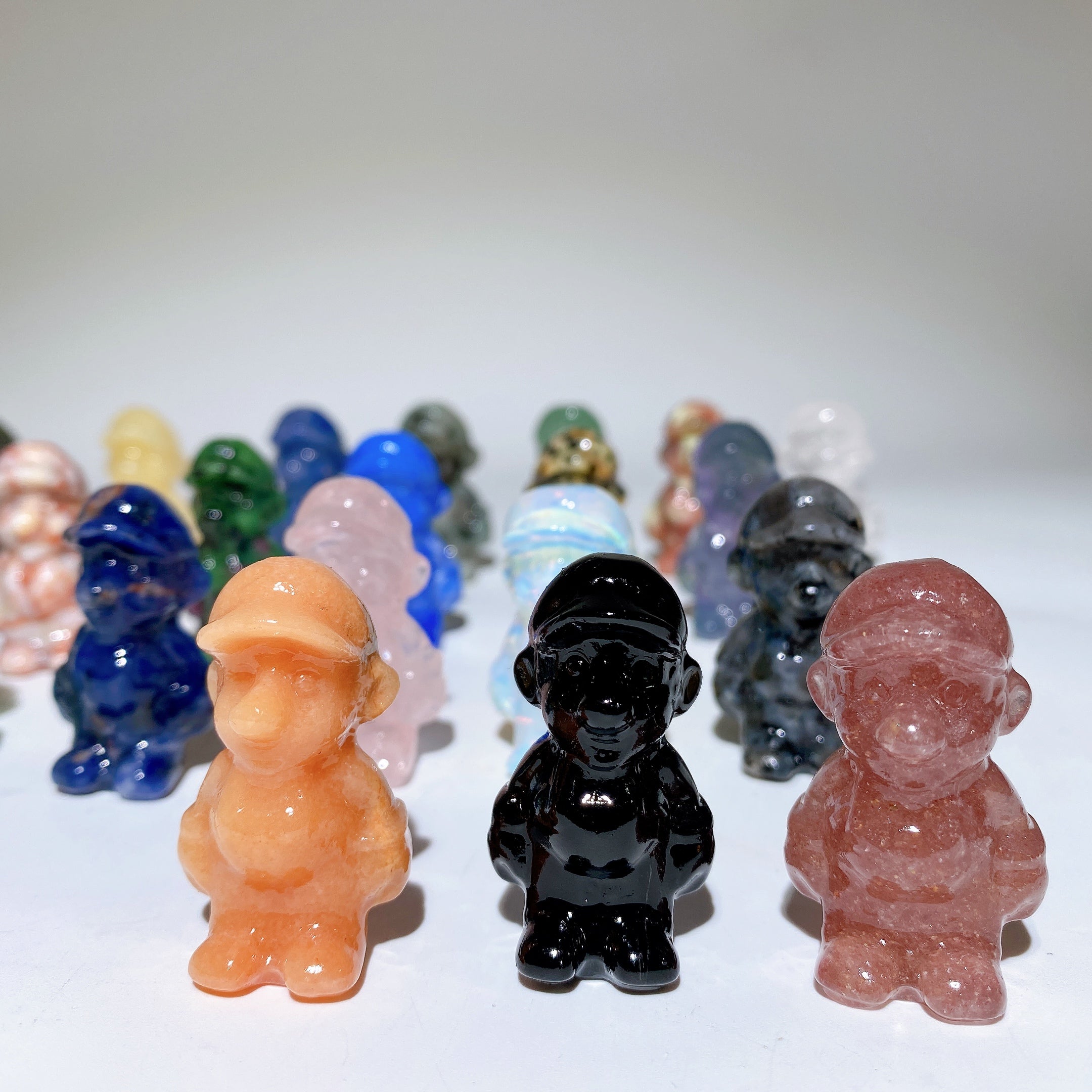 1.6" Mixed Crystal Figurines for Healing and Meditation