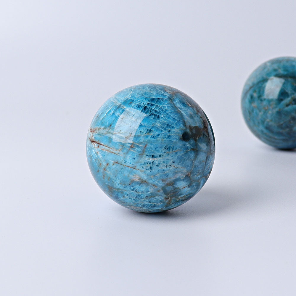1.7 inch Blue Apatite Crystal Healing Sphere for Energy