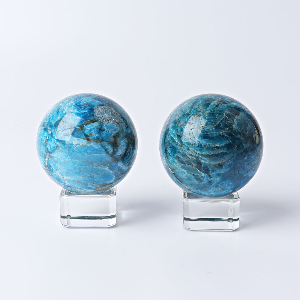 1.7 inch Blue Apatite Crystal Healing Sphere for Energy