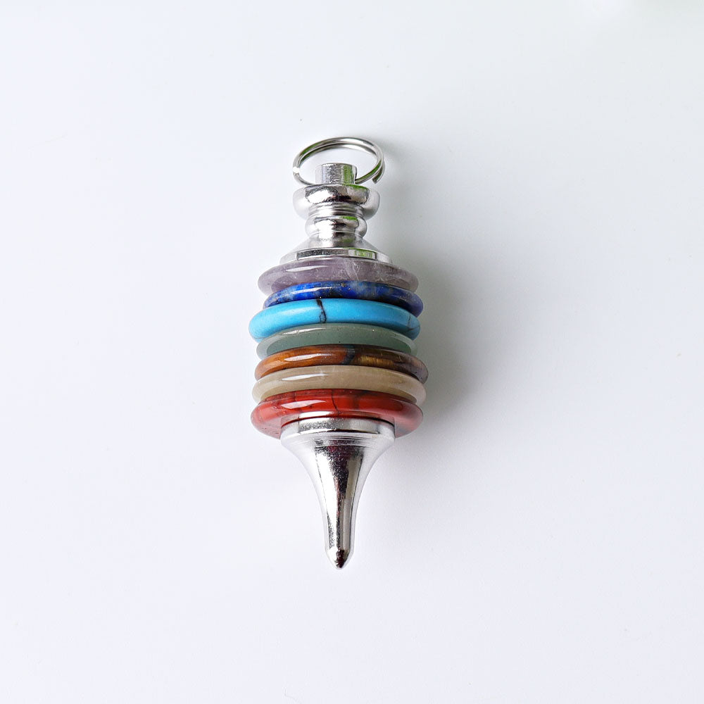 1.7 inch Chakra Crystal Healing Pendulum for Energy Balance