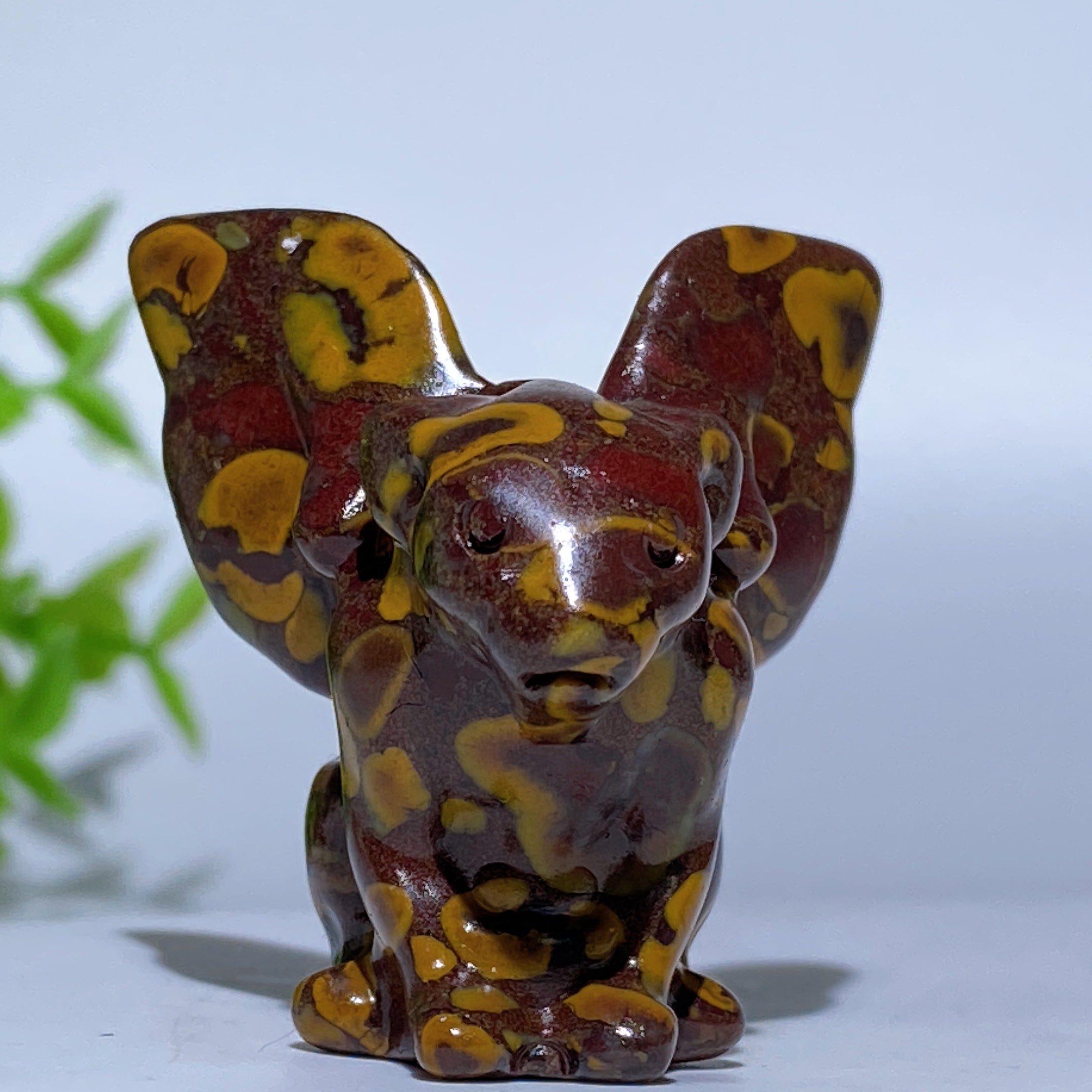 1.7-inch Crystal Gargoyle Carving Figurine Healing Statue