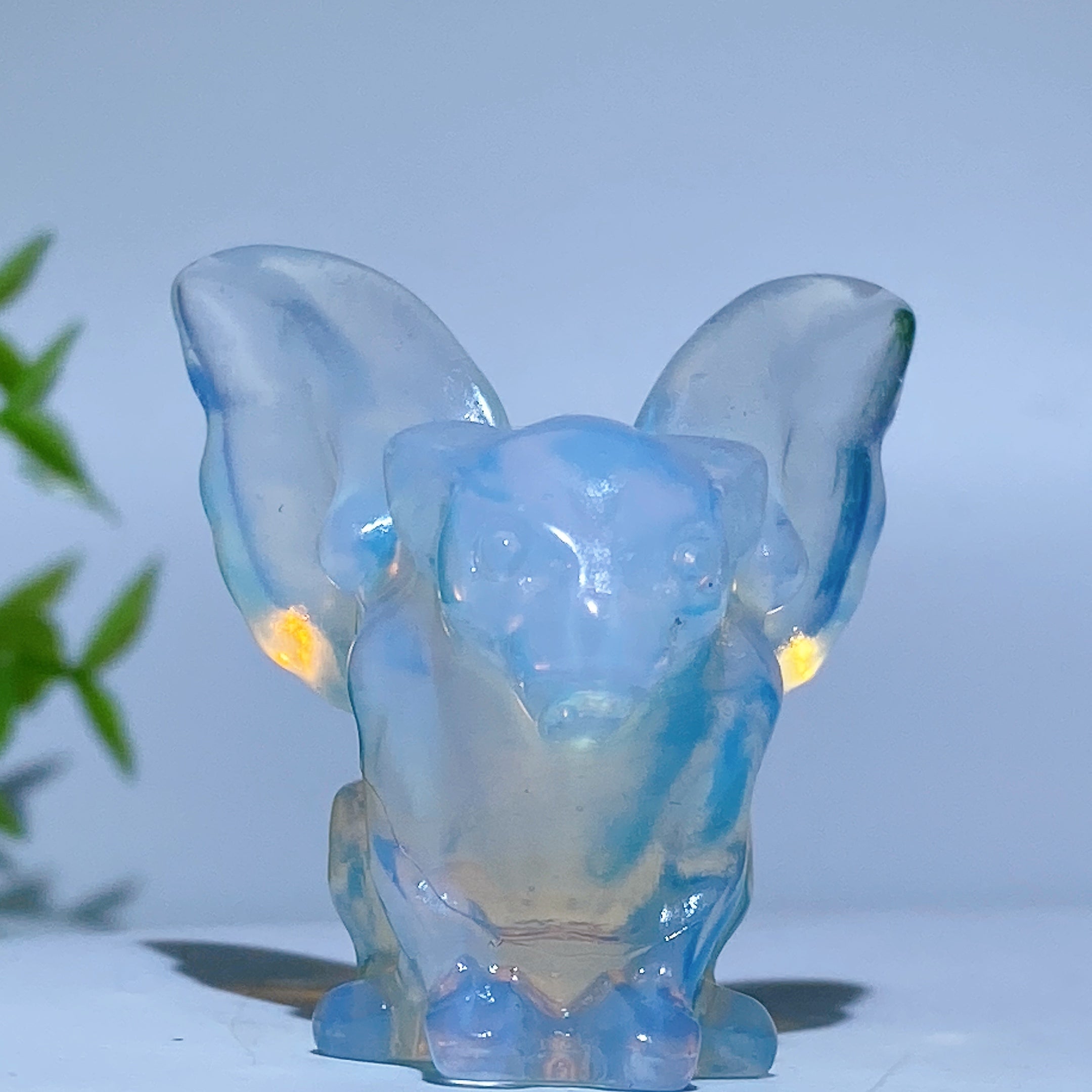 1.7-inch Crystal Gargoyle Carving Figurine Healing Statue