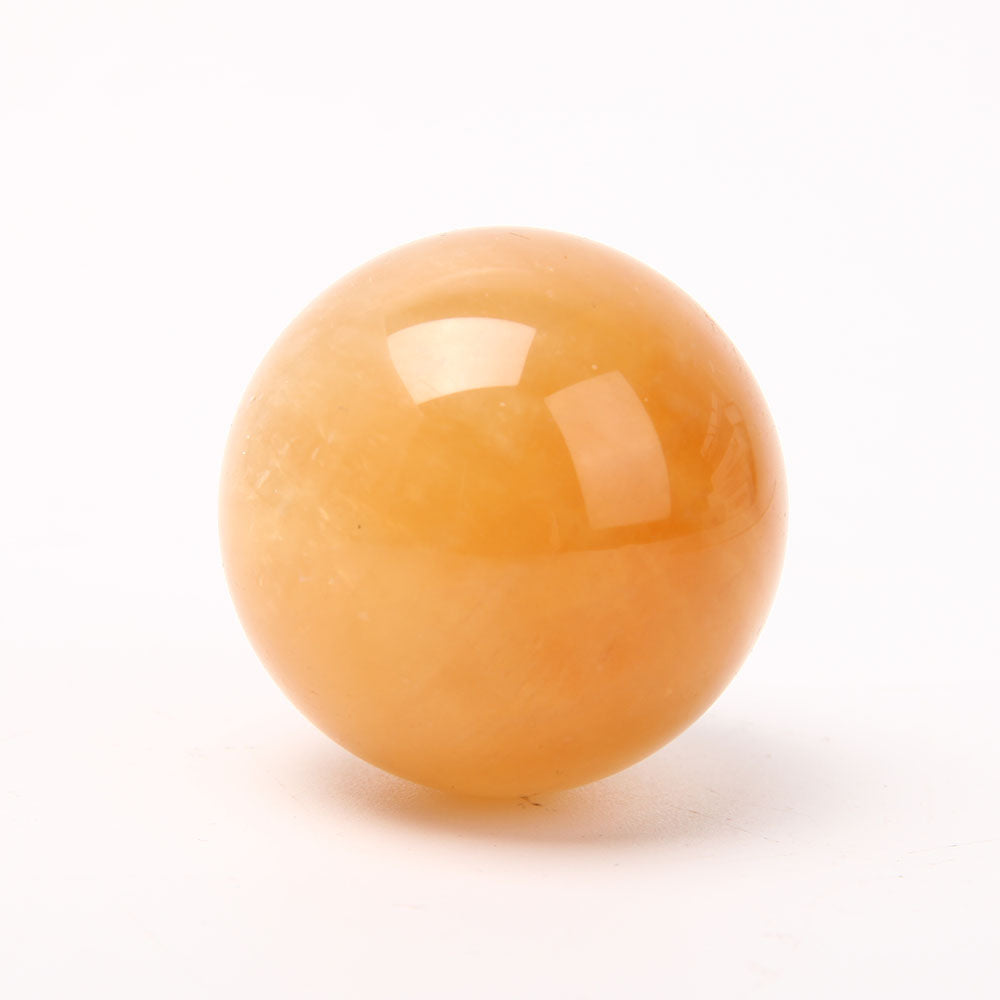 1.7 inch Honey Calcite Crystal Sphere for Energy Healing