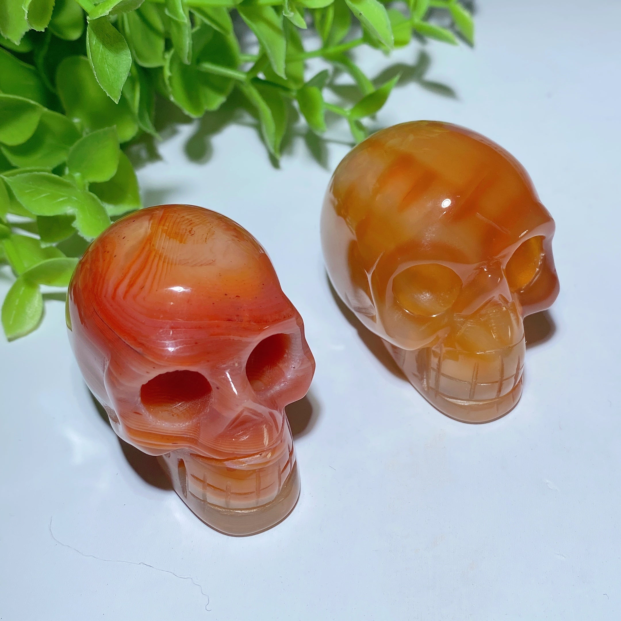 1.8-2.0 inch Carnelian Crystal Skull Carving for Healing