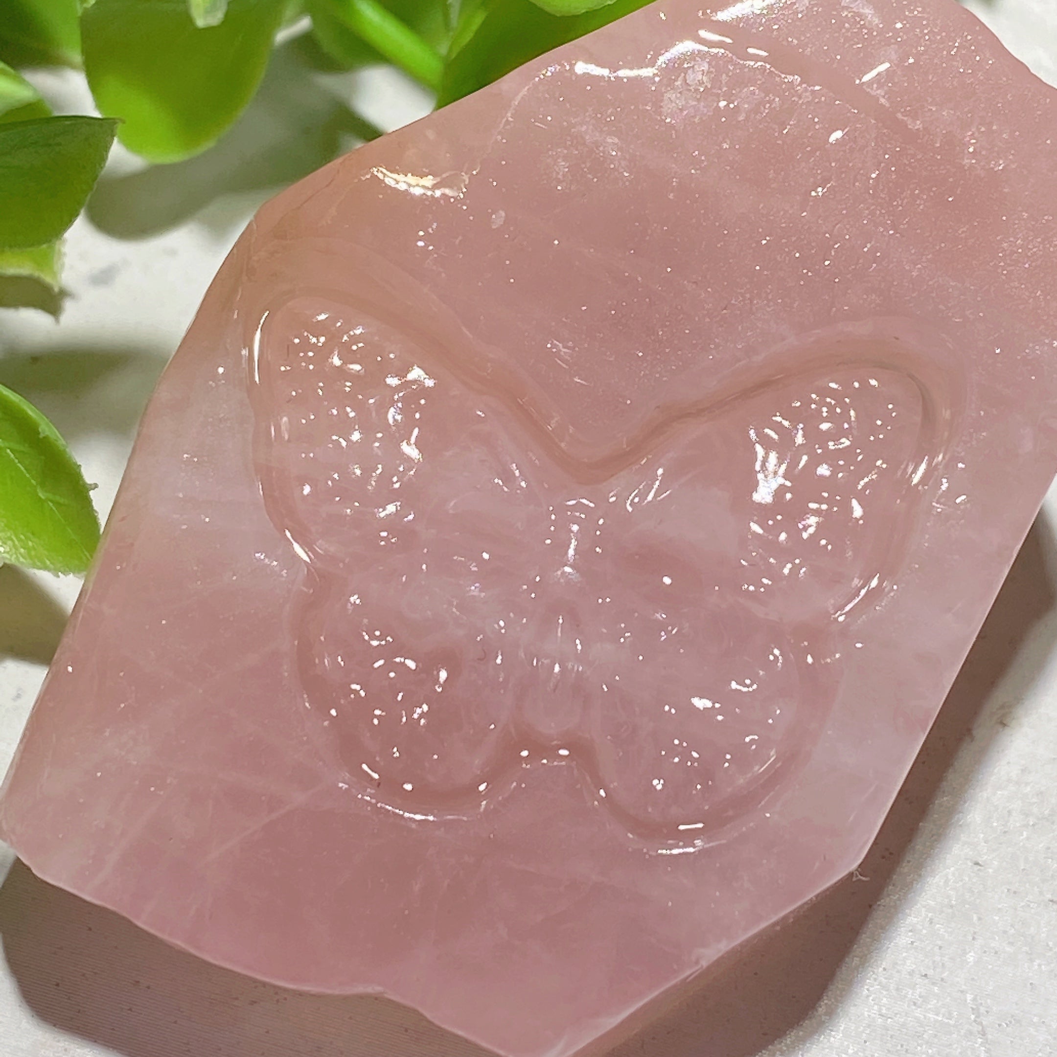 1.8-2.2 inch Mixed Crystal Slabs with Butterfly Skull Carvings