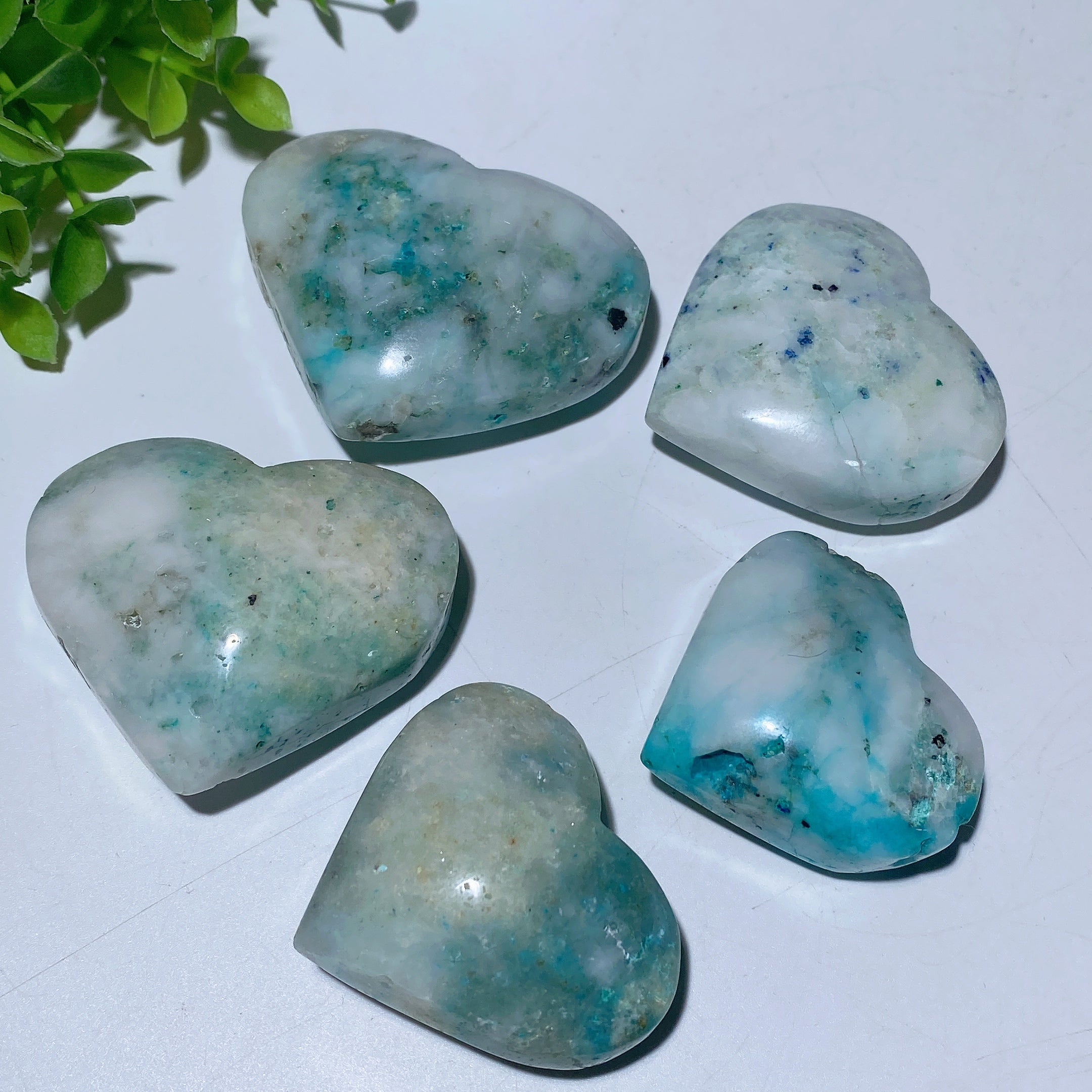 1.8-2.5 Inch Crystal Heart for Emotional Healing & Balance