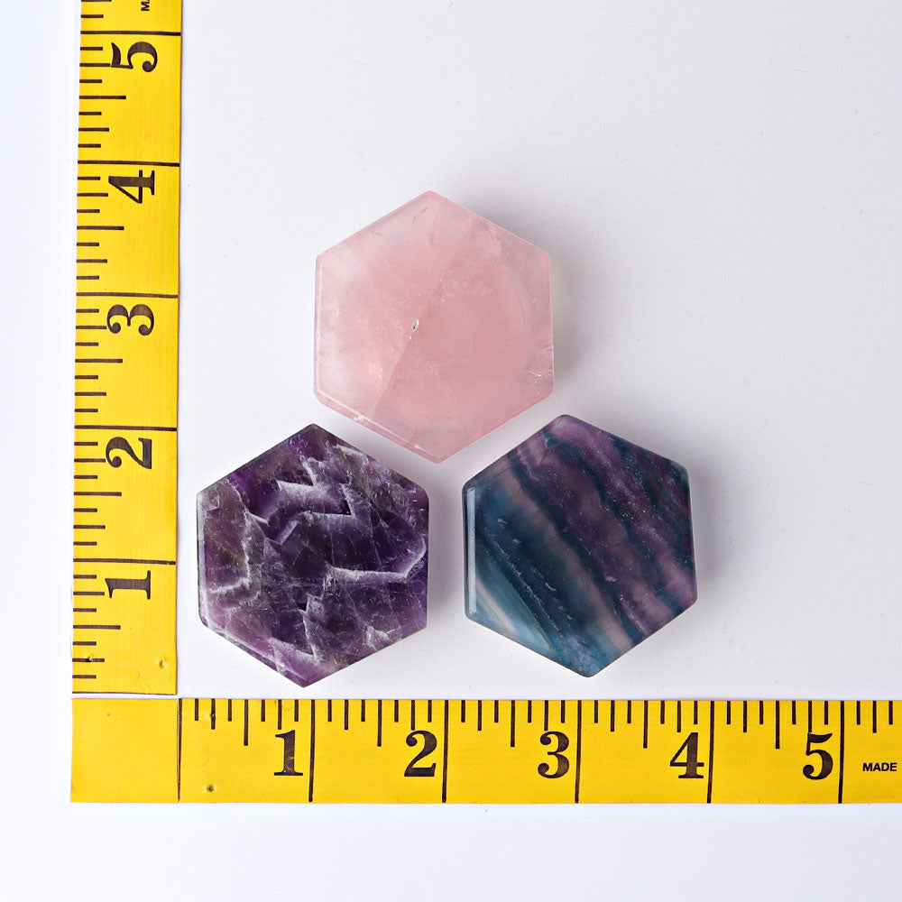 1.8" Hexagon Crystal Cellphone Holder for Energy Healing