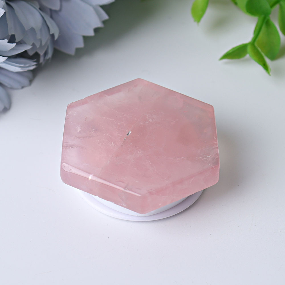 1.8" Hexagon Crystal Cellphone Holder for Energy Healing