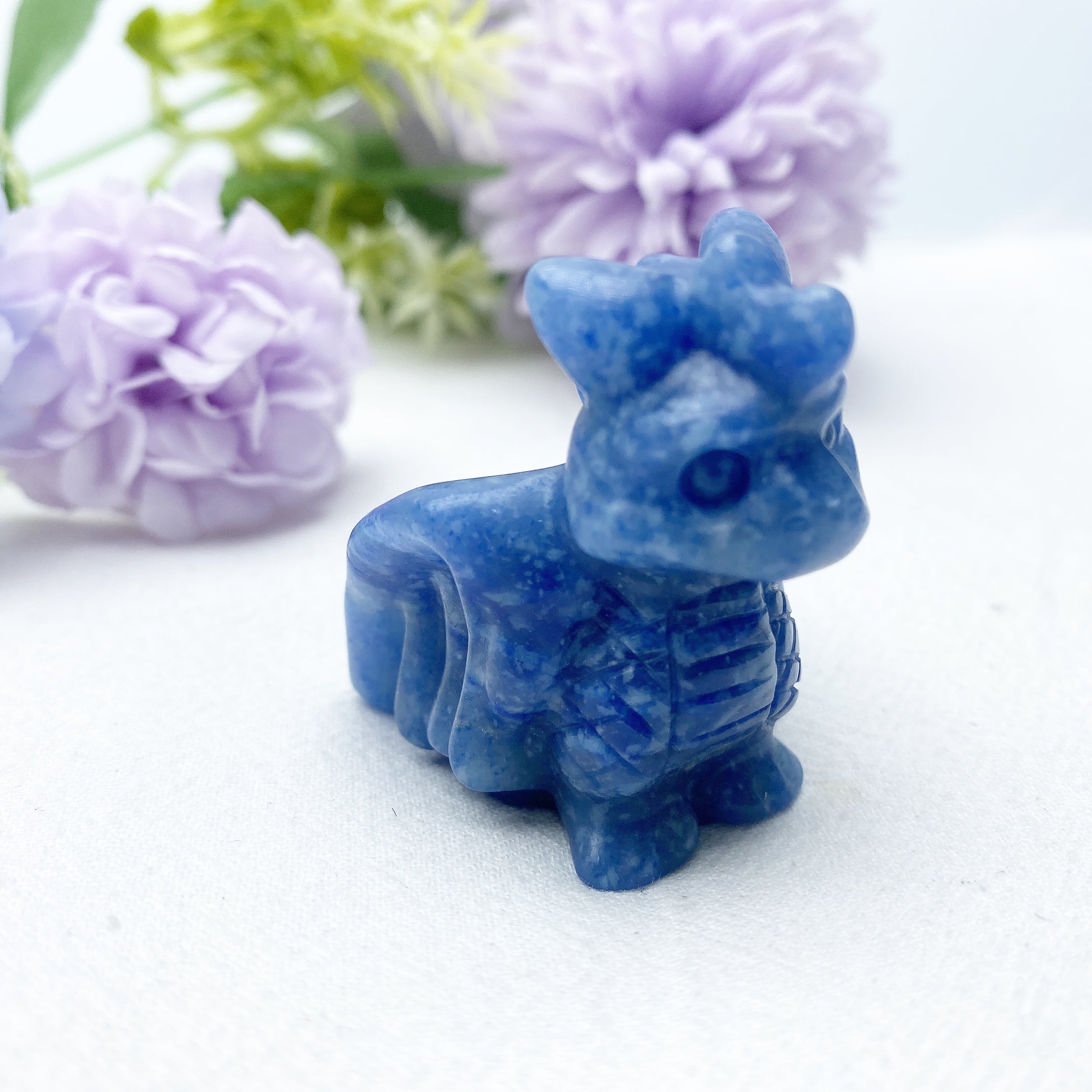 1.8 inch Mixed Crystal Baby Dragon Carving for Healing