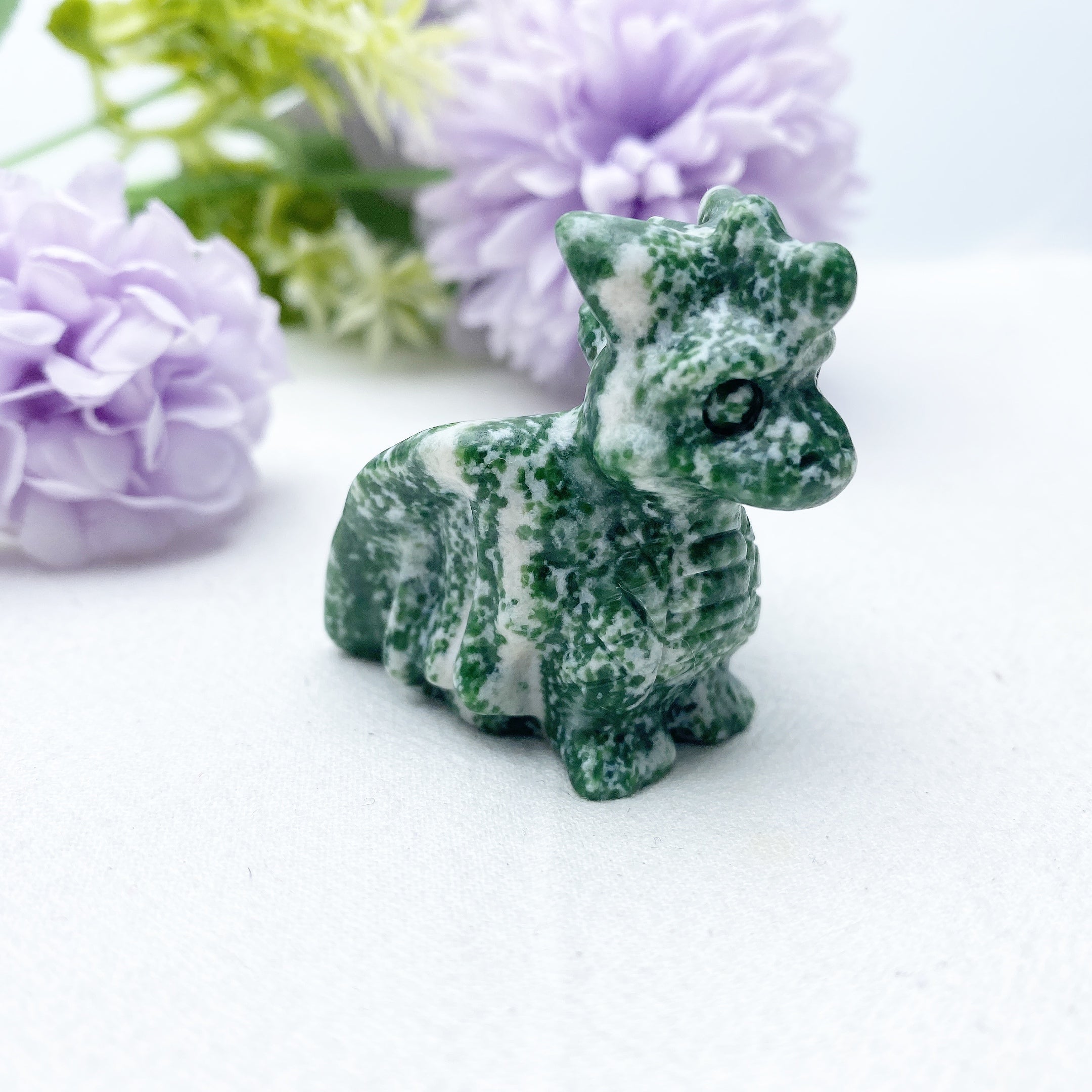 1.8 inch Mixed Crystal Baby Dragon Carving for Healing