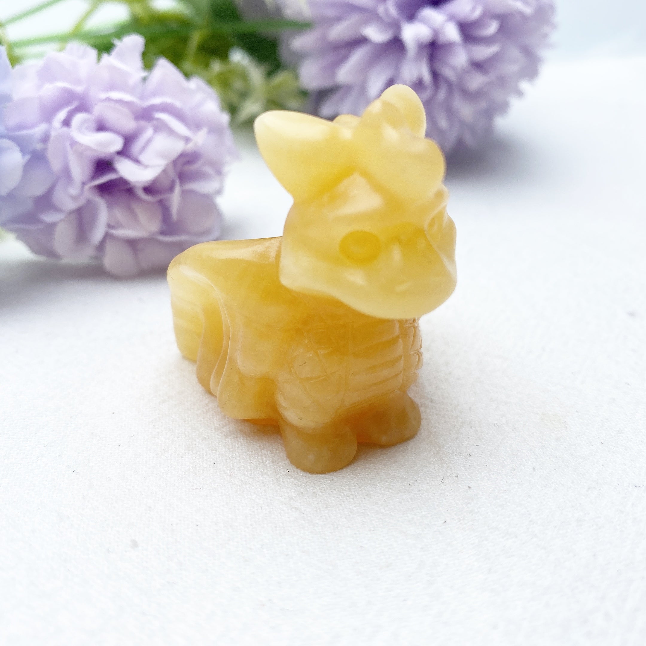 1.8 inch Mixed Crystal Baby Dragon Carving for Healing