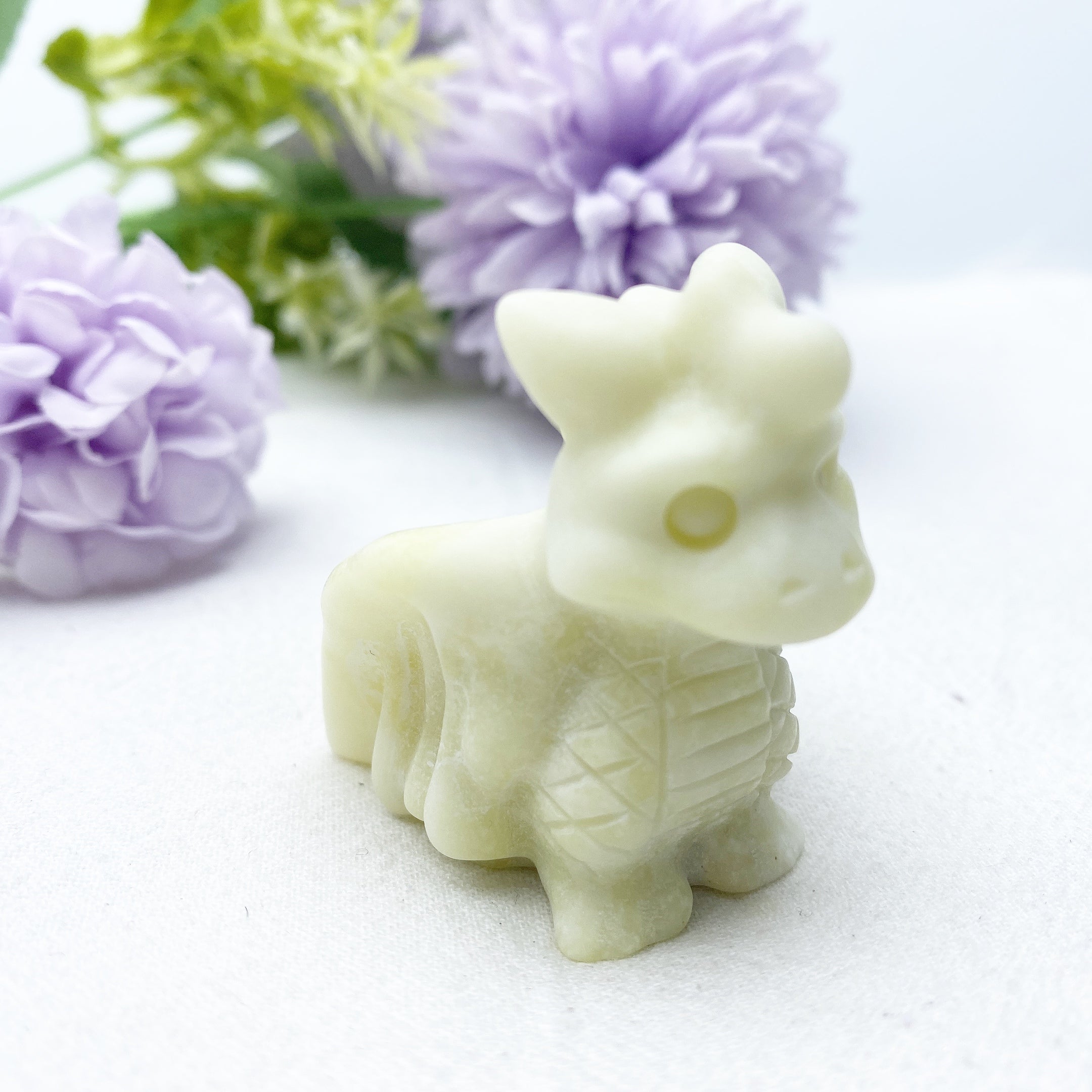 1.8 inch Mixed Crystal Baby Dragon Carving for Healing