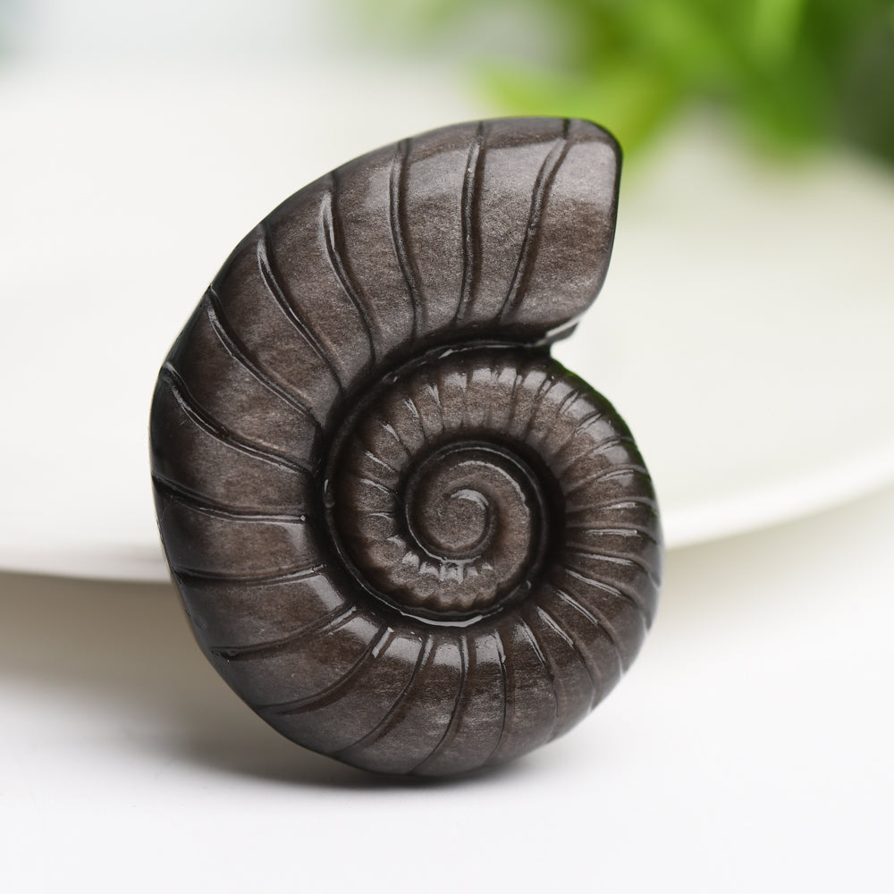 1.8 inch Mixed Crystal Shell Figurine Carving for Healing