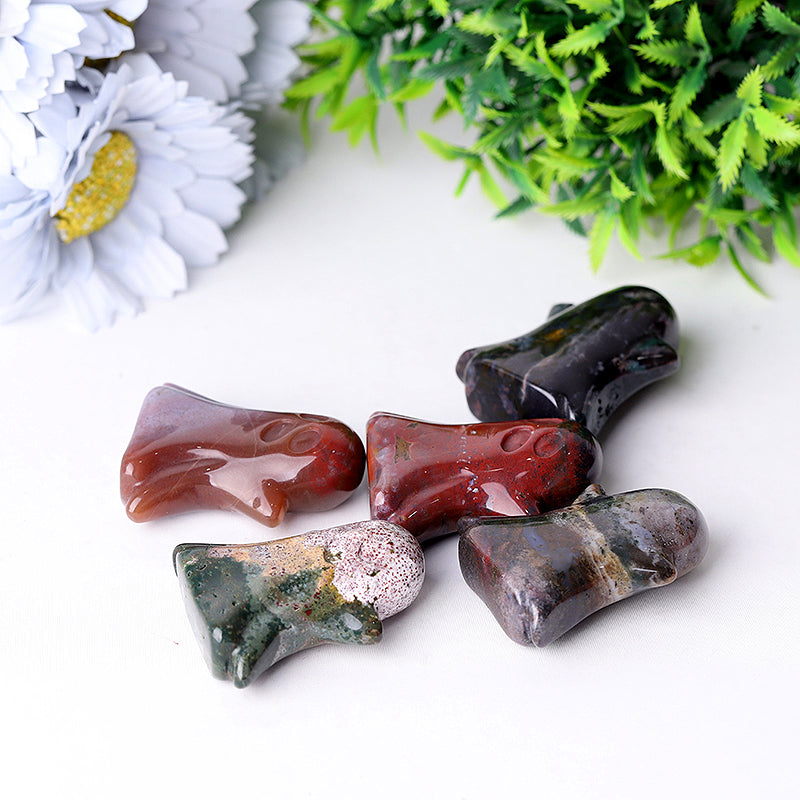 1.8 inch Ocean Jasper Ghost Crystal Figurine for Healing
