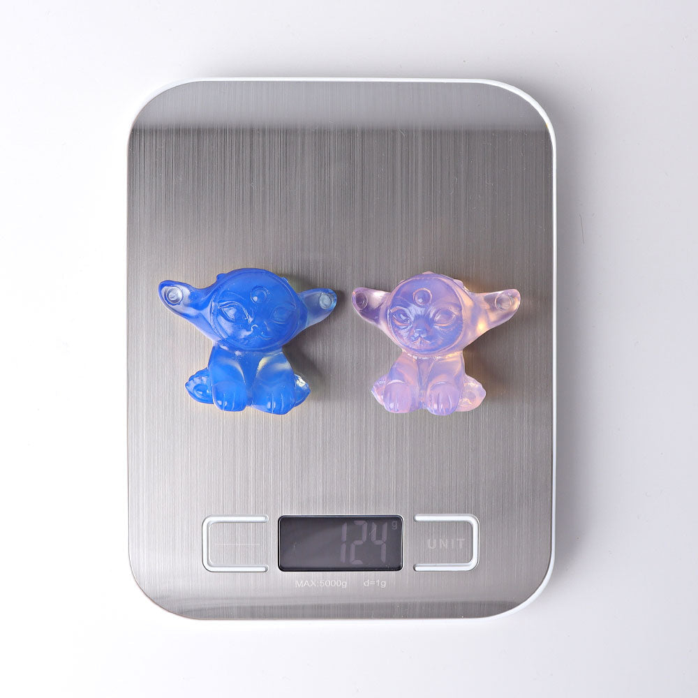 1.8 Inch Opalite Elf Crystal Figurine Carvings