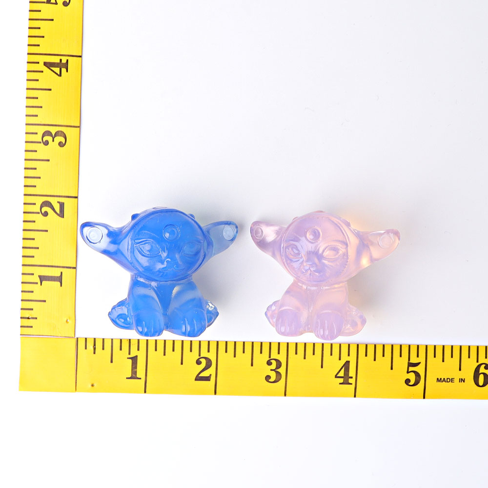 1.8 Inch Opalite Elf Crystal Figurine Carvings