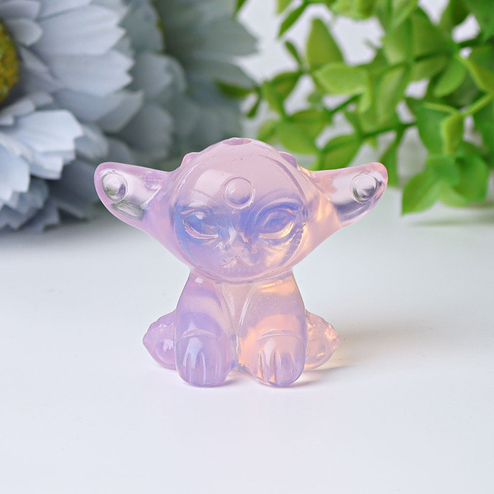 1.8 Inch Opalite Elf Crystal Figurine Carvings