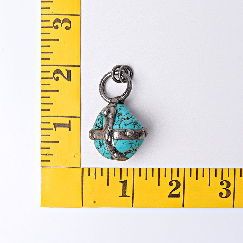 1.8 Inch Turquoise Pendant for Handmade Jewelry