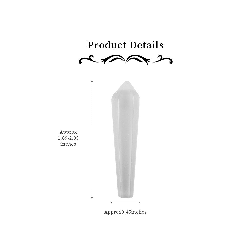 1.89-2.05 inch Crystal Arrowhead Wand Point for Healing