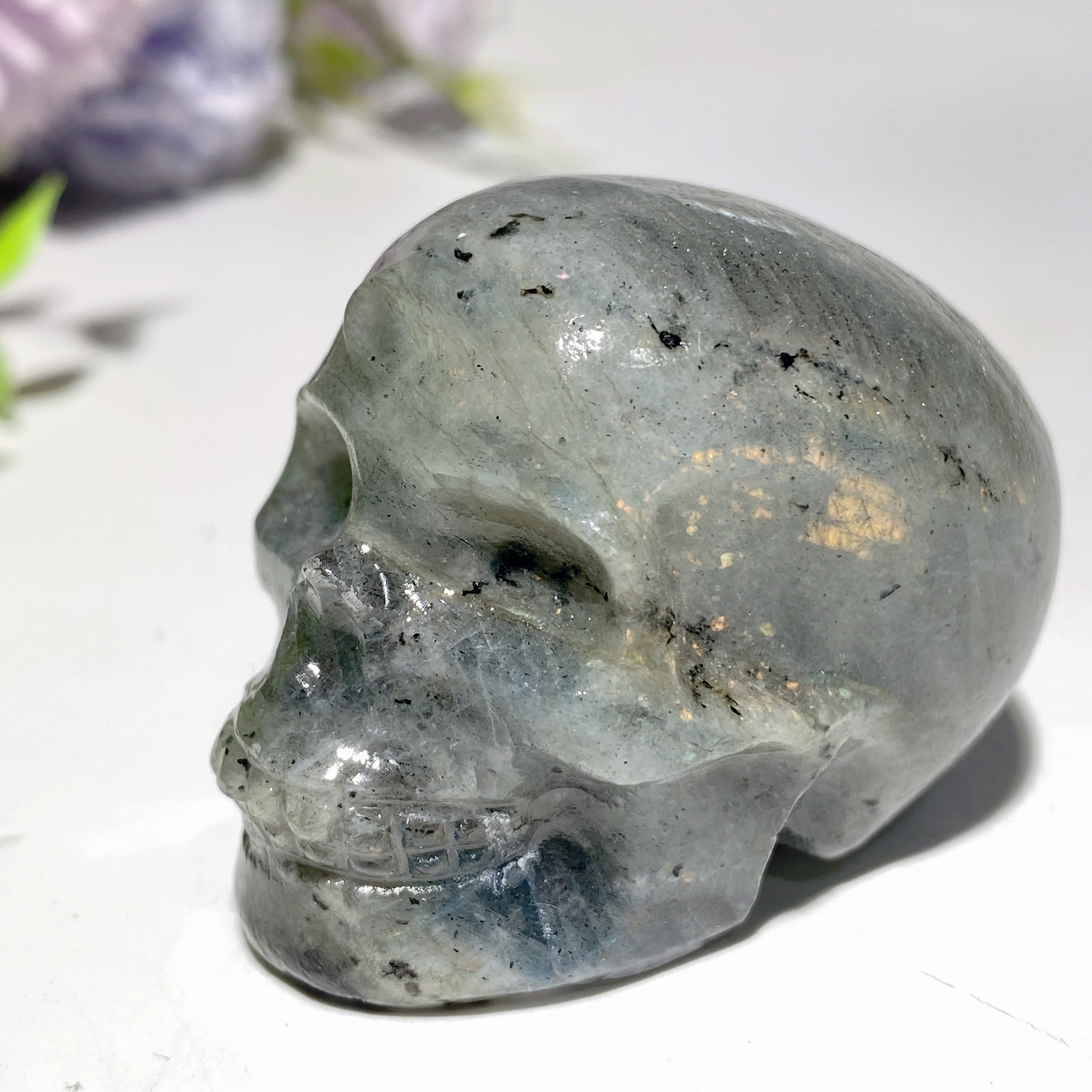 1.9-2.0 Inch Mixed Crystal Skull Carvings for Healing