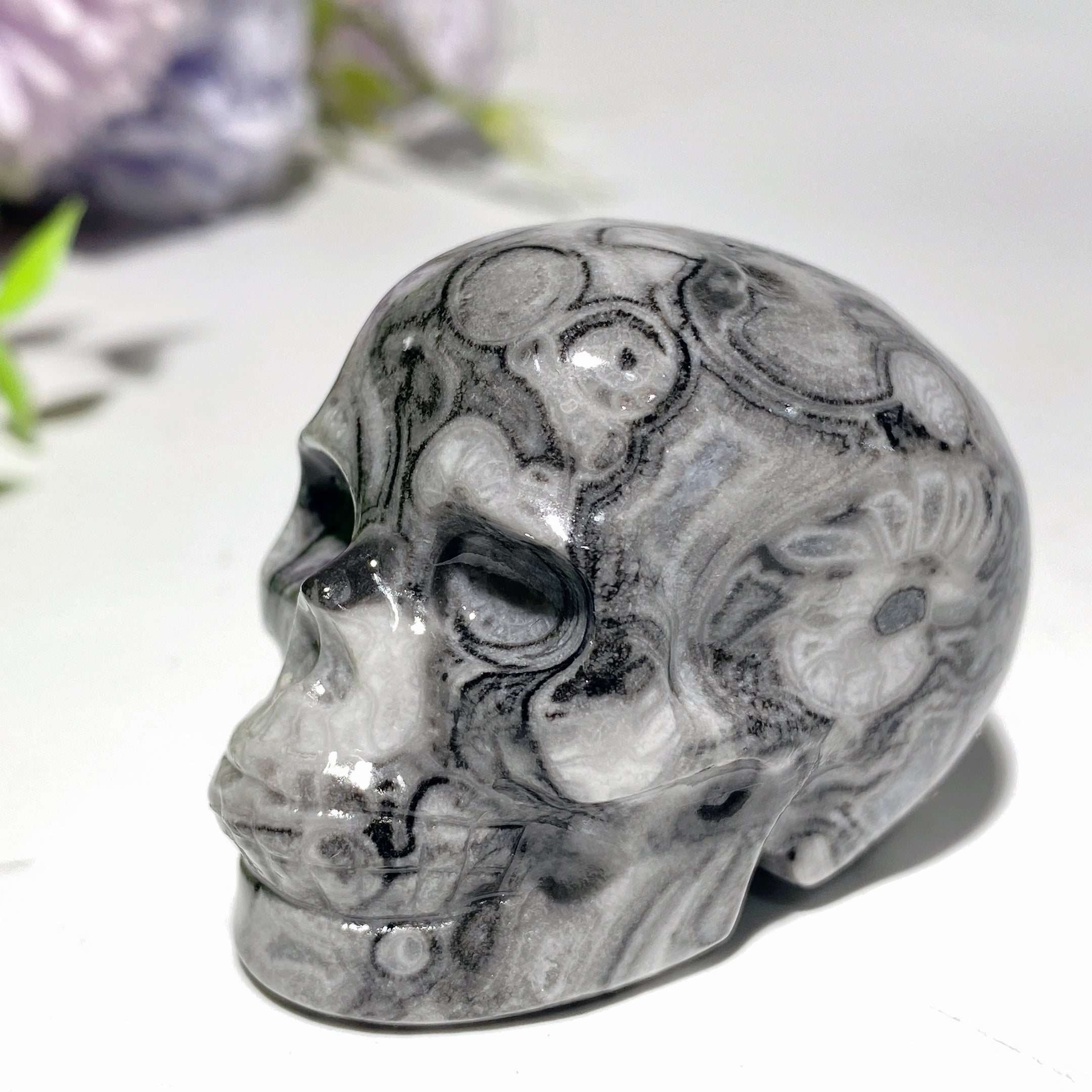 1.9-2.0 Inch Mixed Crystal Skull Carvings for Healing