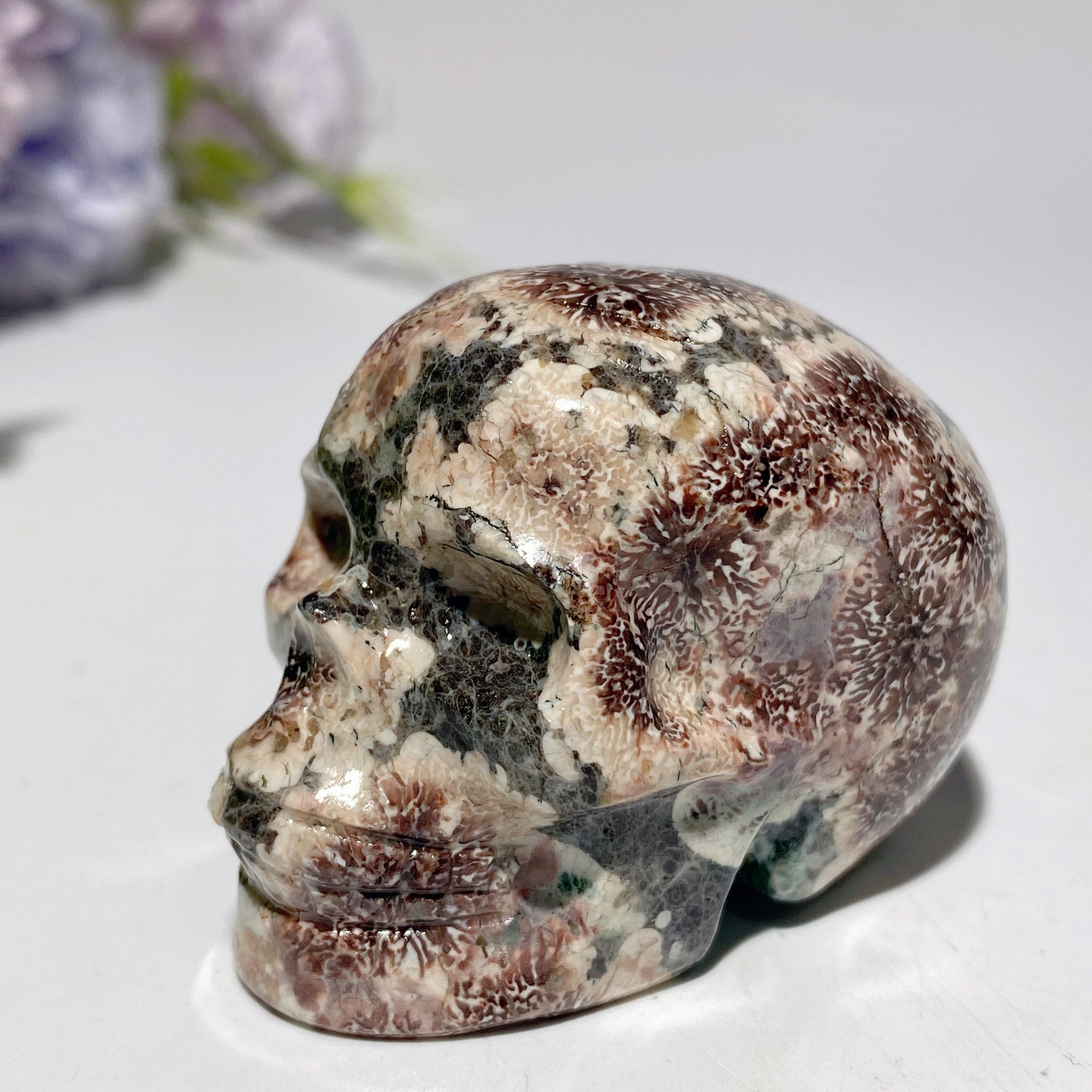 1.9-2.0 Inch Mixed Crystal Skull Carvings for Healing