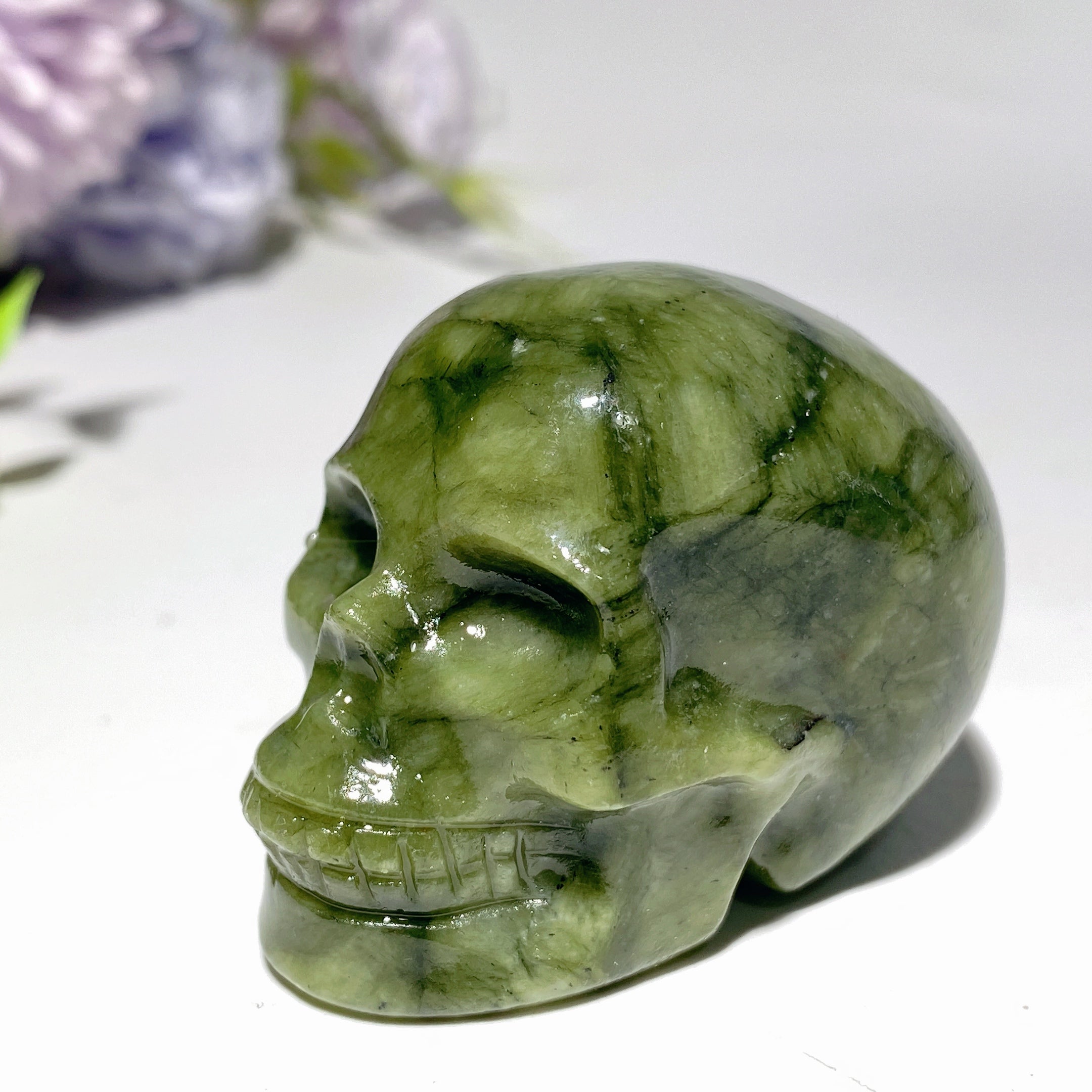 1.9-2.0 Inch Mixed Crystal Skull Carvings for Healing