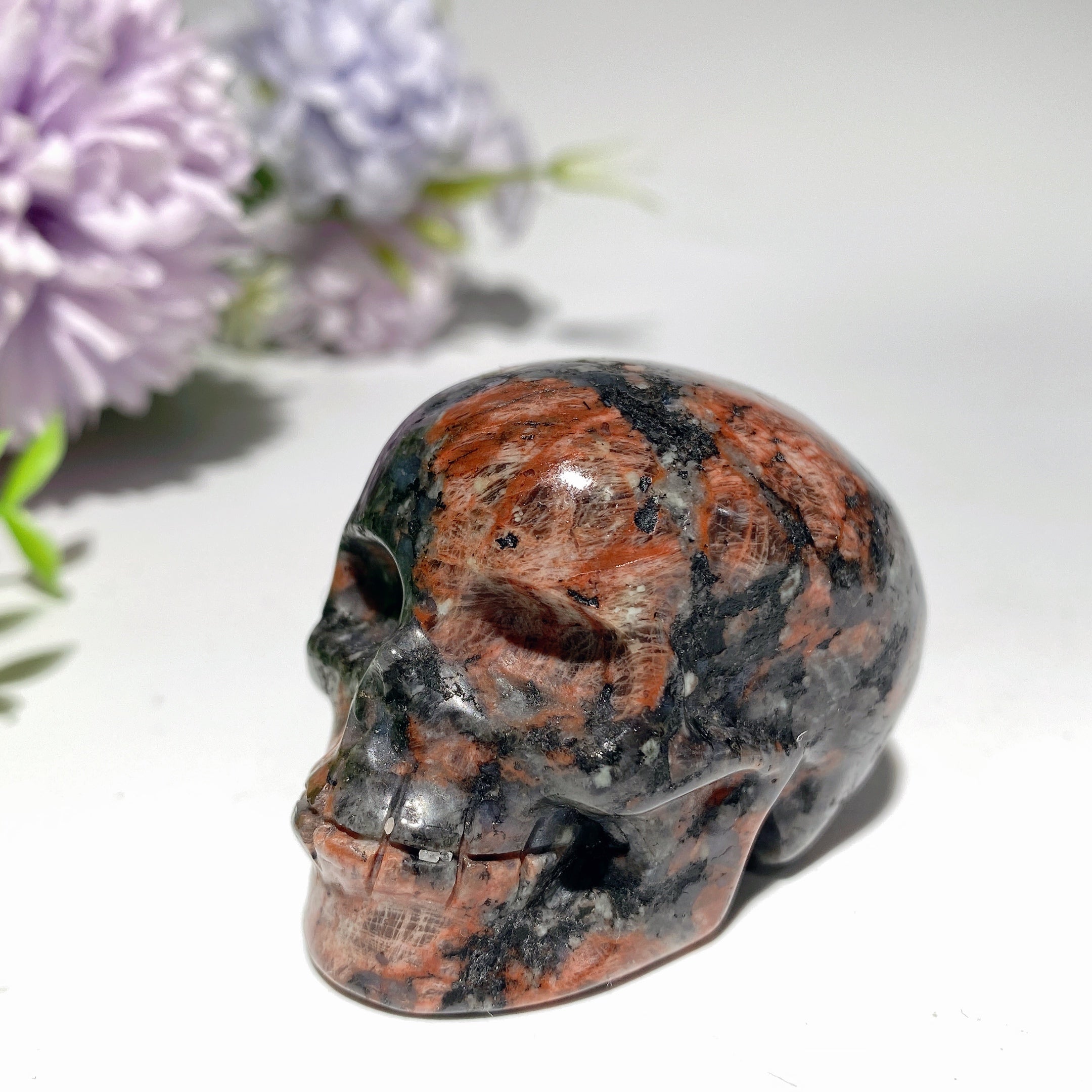 1.9-2.0 Inch Mixed Crystal Skull Carvings for Healing
