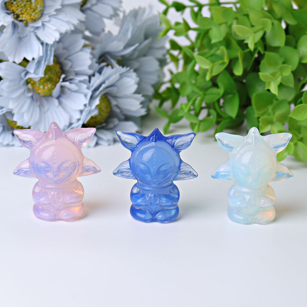 1.9 inch Blue Opalite Crystal Figurine for Healing