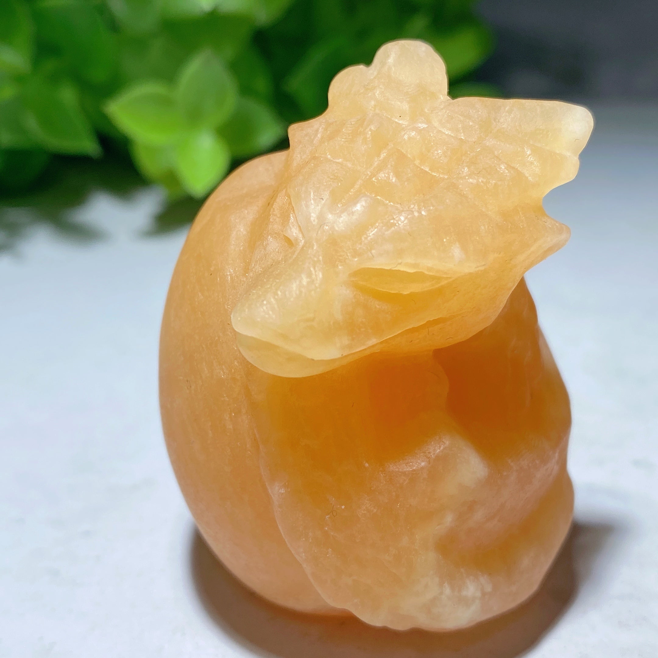 1.9 inch Mixed Crystal Dragon Egg Carving for Healing