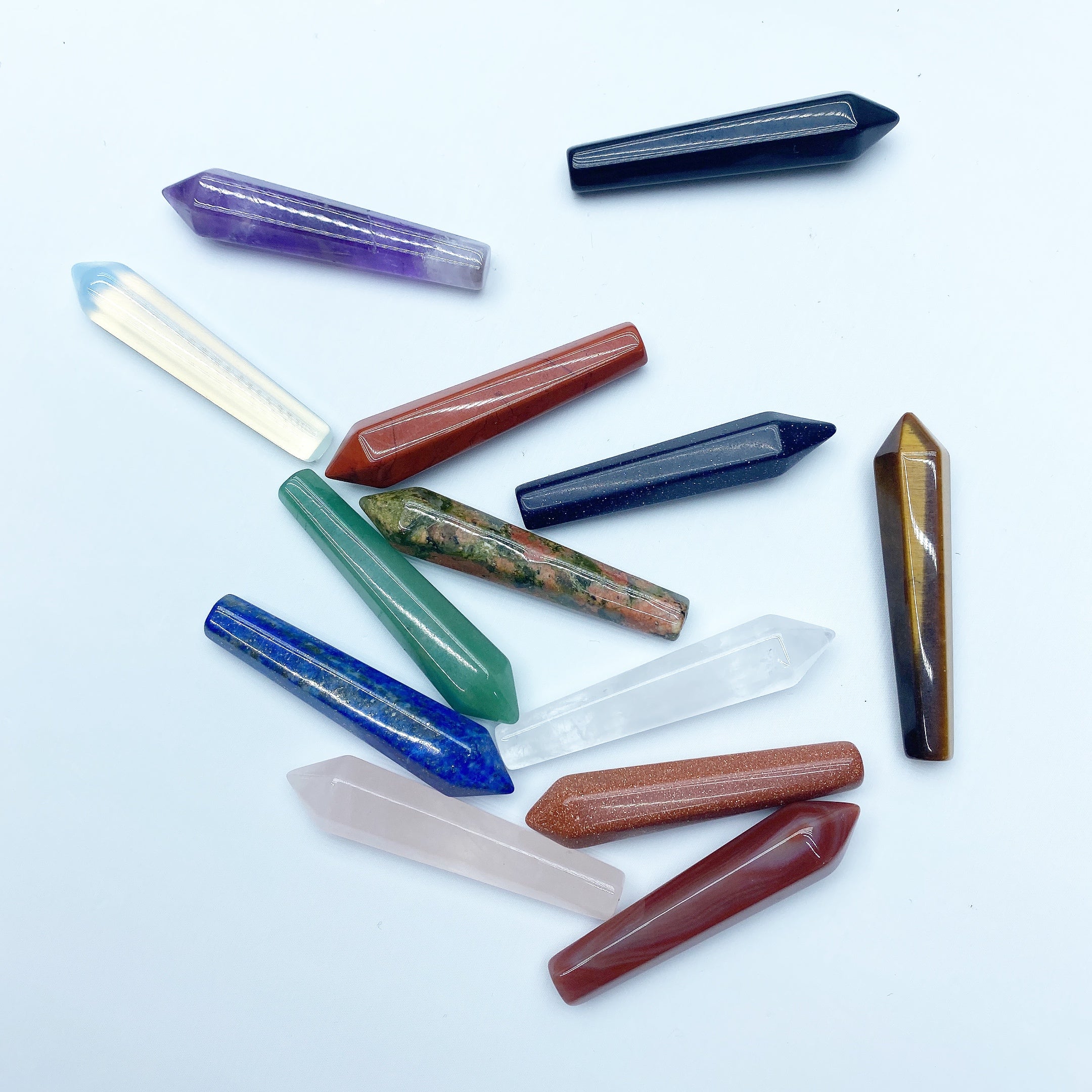 1.9 Inch Mixed Crystal Hexagonal Point for Healing