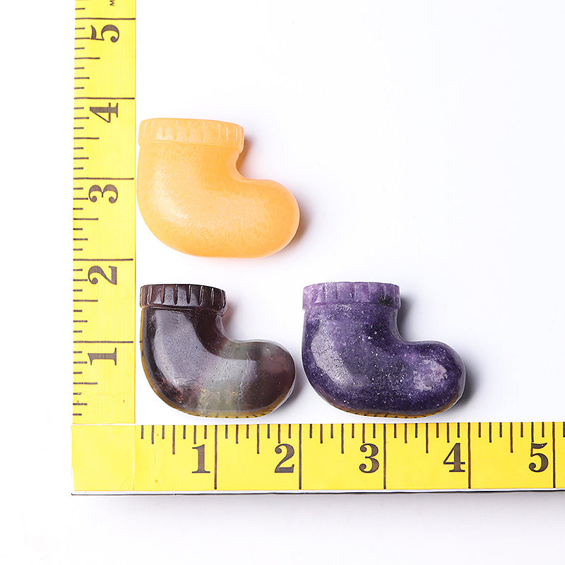 1.9 Inch Purple Mica Crystal Sock Carving