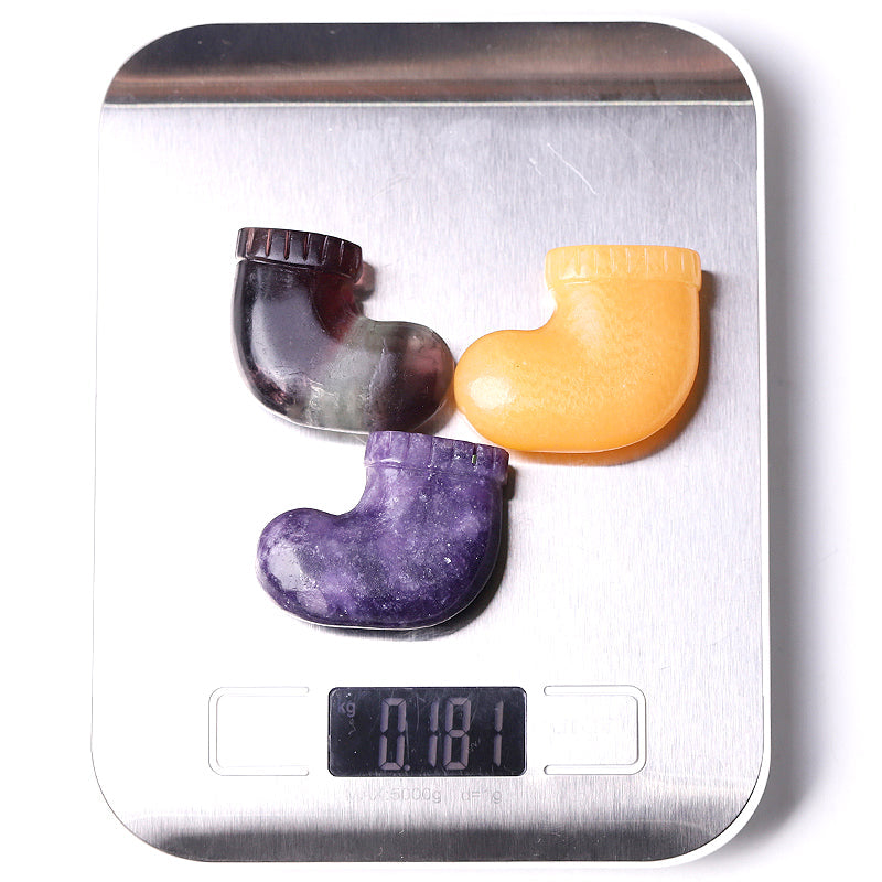 1.9 Inch Purple Mica Crystal Sock Carving