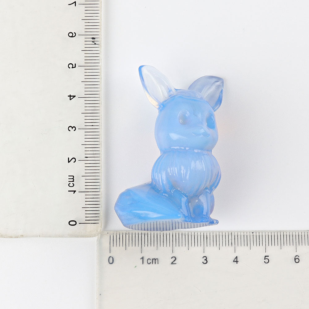 1.95-inch Blue Opalite Crystal Figurine Carving