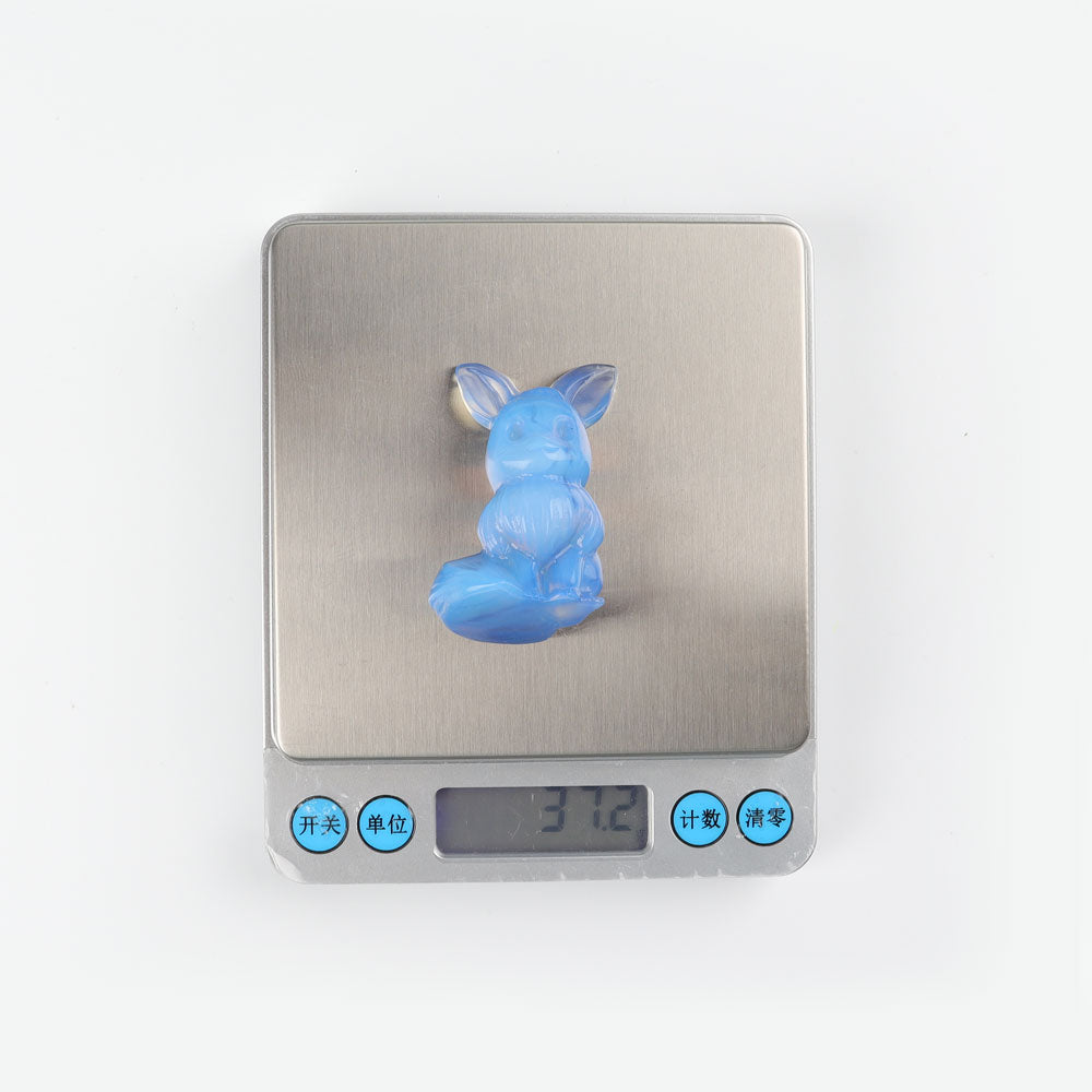 1.95-inch Blue Opalite Crystal Figurine Carving