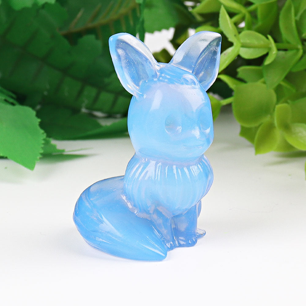 1.95-inch Blue Opalite Crystal Figurine Carving