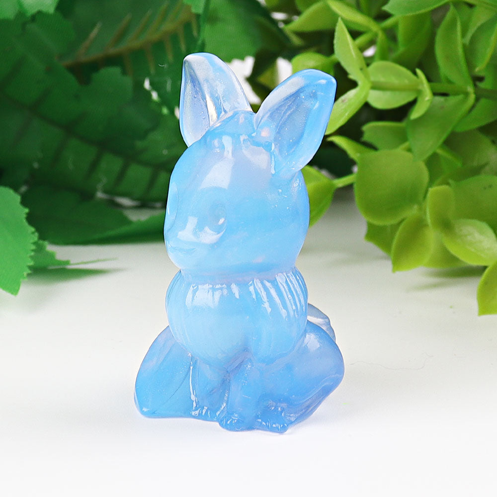 1.95-inch Blue Opalite Crystal Figurine Carving