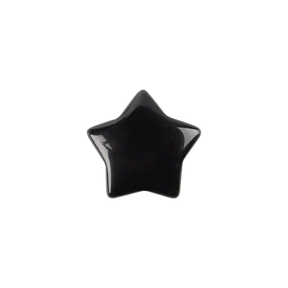 1" Hand-Carved Crystal Stars Assorted Gemstones 1 Inch