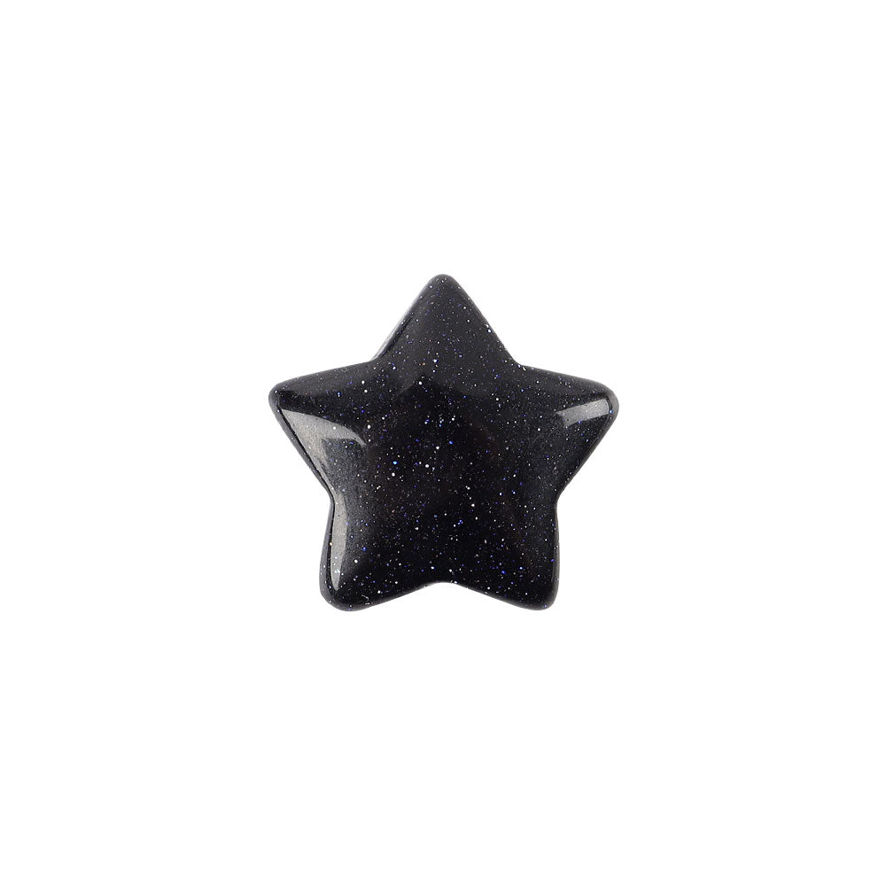 1" Hand-Carved Crystal Stars Assorted Gemstones 1 Inch