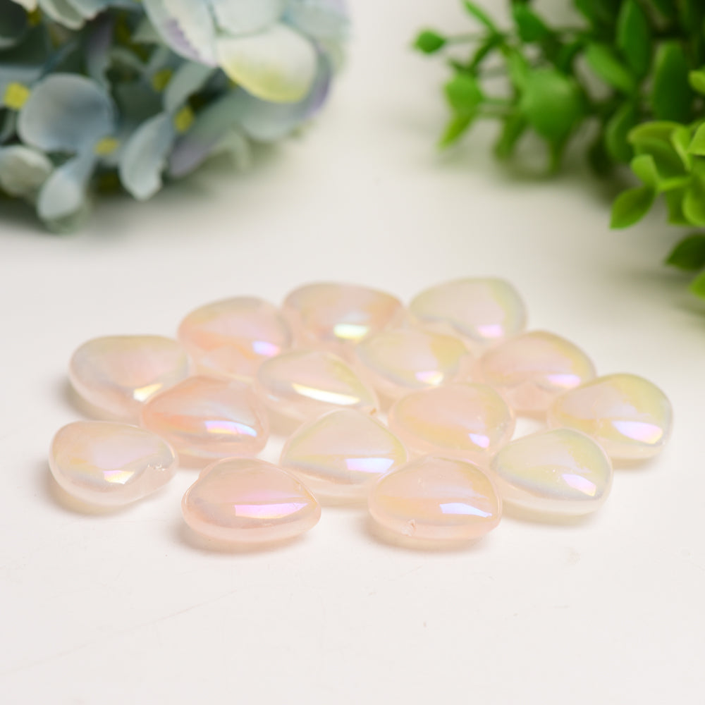 1-inch Aura Crystal Heart Carving for Healing & Meditation