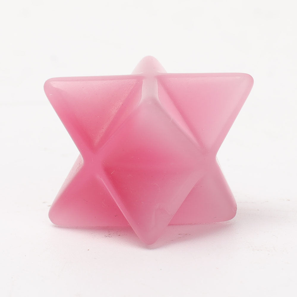 1 Inch Cat Eye Merkaba Star Crystal for Spiritual Healing