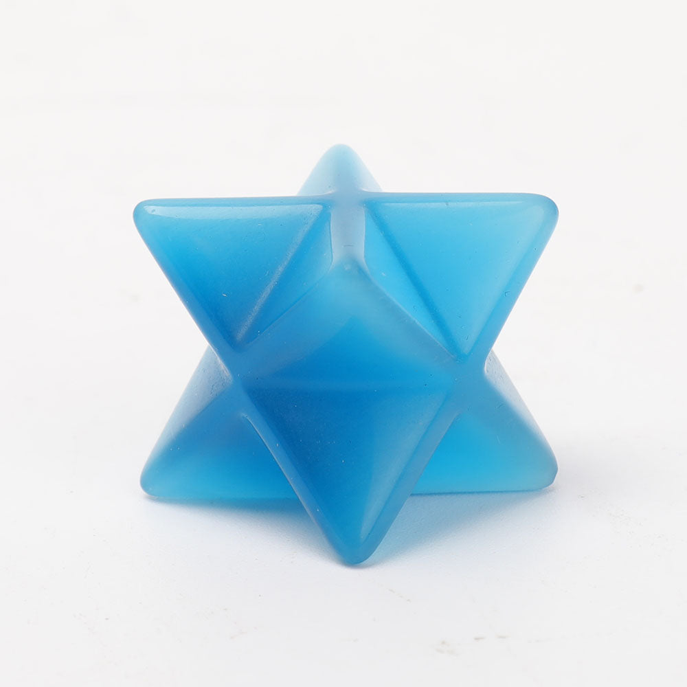 1 Inch Cat Eye Merkaba Star Crystal for Spiritual Healing