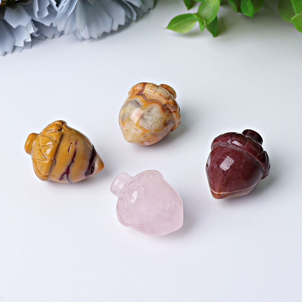 1 inch Crazy Agate Crystal Figurine Carving - Healing Energy