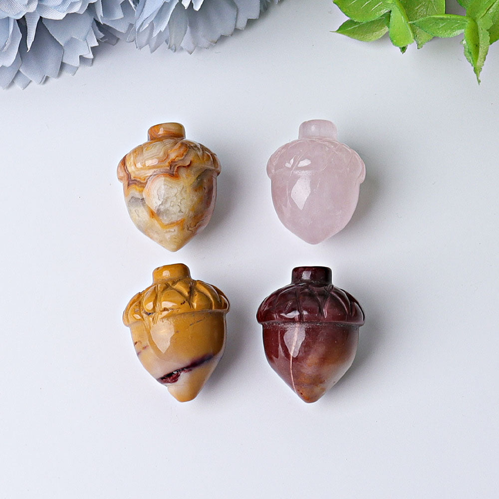 1 inch Crazy Agate Crystal Figurine Carving - Healing Energy
