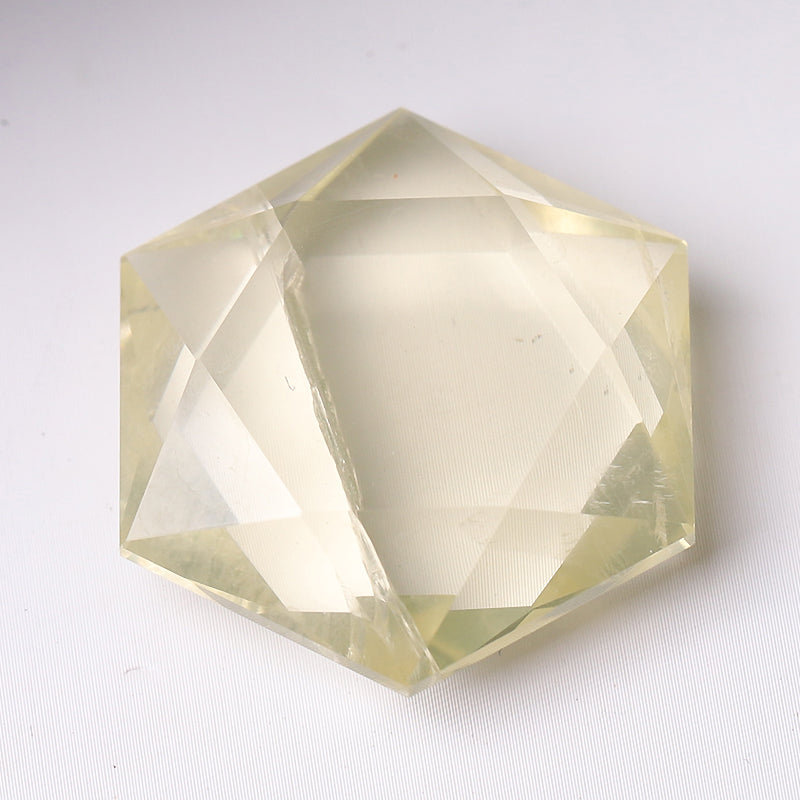 1 inch Hexagon Crystal Pocket Stone for Pendant Healing