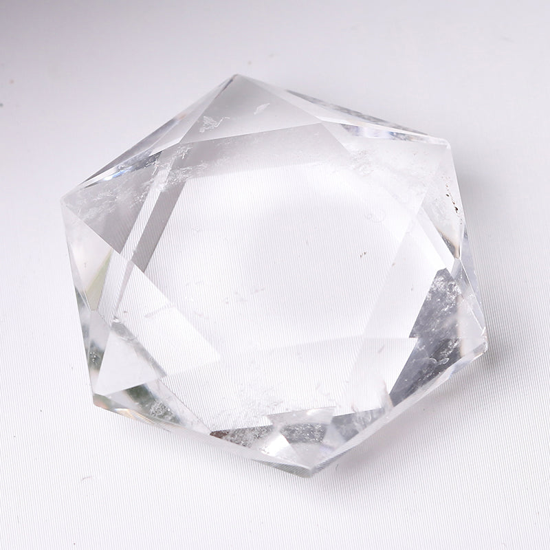 1 inch Hexagon Crystal Pocket Stone for Pendant Healing
